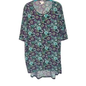 Med Black LLR Mosaic Tunic